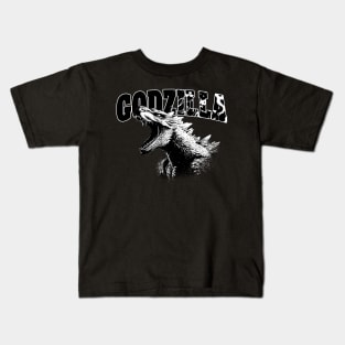 Godzilla !!! - BW Style Kids T-Shirt